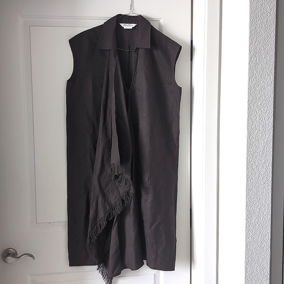MaxMara Dresses & Skirts - MaxMara Brown Linen Dress size 10